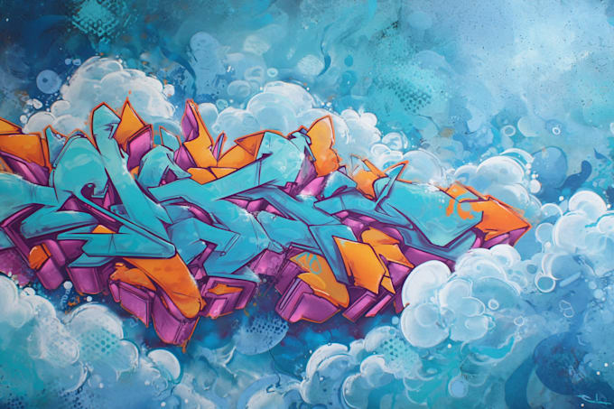 create handmade graffiti for your logo or your word