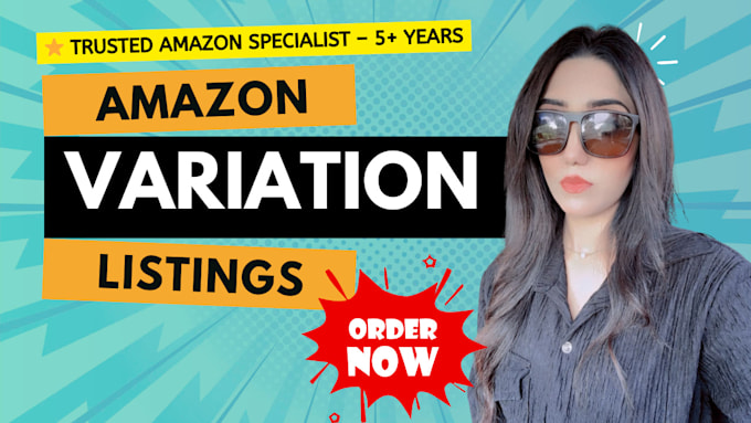 create amazon parent child listing and variations for all categories