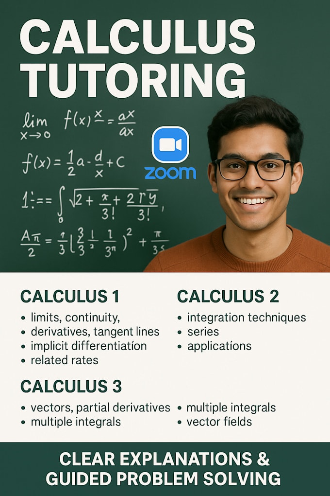 tutor and help calculus 3 2 1