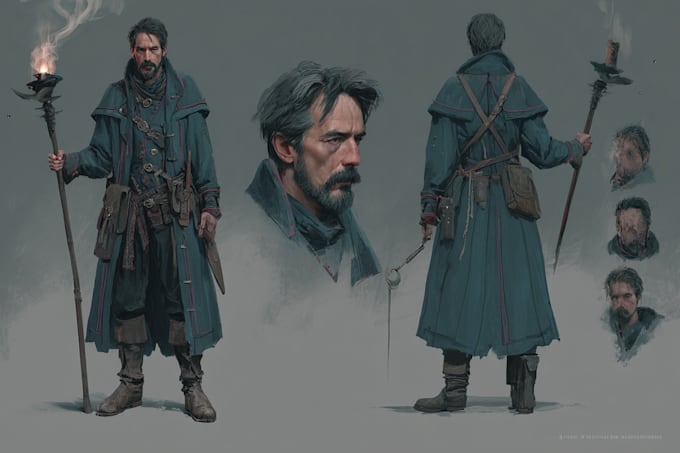 create a high quality character or creature design