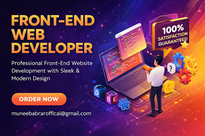 develop a modern responsive frontend website using react and tailwind CSS