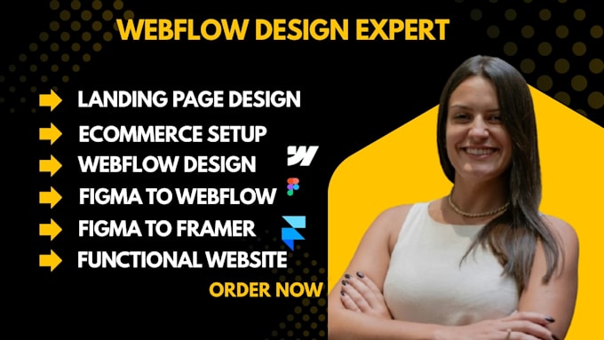 Design redesign webflow website convert figma to webflow framer website ...