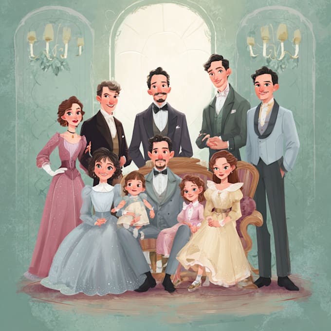 do disney cartoon portrait