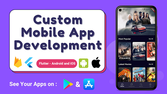 do android and IOS, mobile app development, flutter app creation