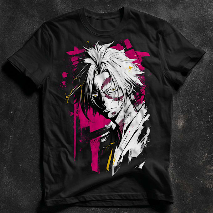 create a comic, manga anime t shirt, clothes design