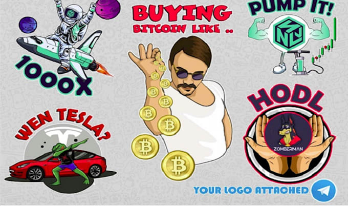 create custom animated telegram sticker packs for crypto projects, nft community