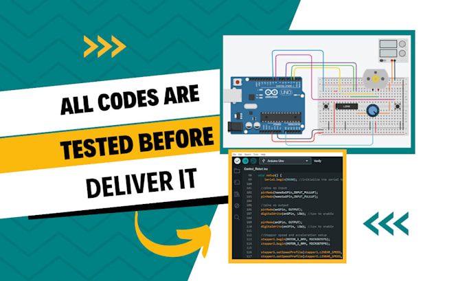do arduino programming and schematic circuit