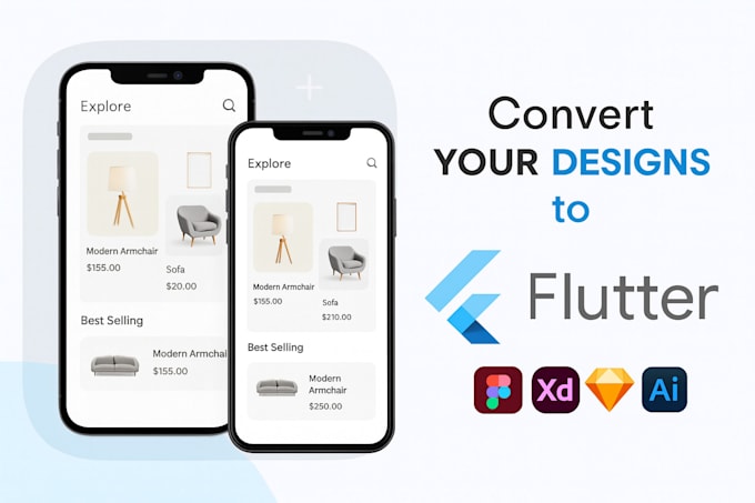 convert figma to flutter UI for android and ios apps