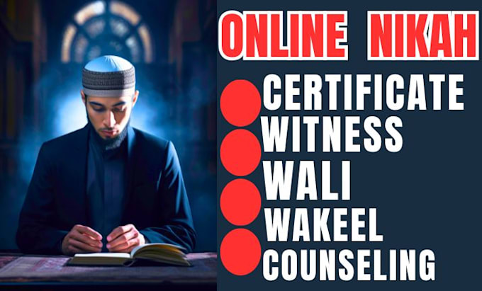 arrange and perform islamic nikah with full support