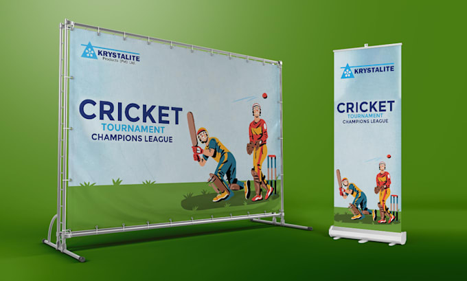 design backdrop, roll up standee, banner, billboard design