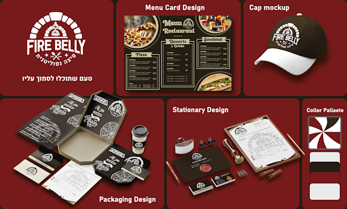 create food logo, coffee, brand kit and restaurant branding