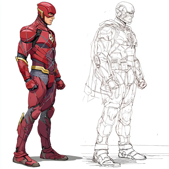 do cartoon characters and superhero for you