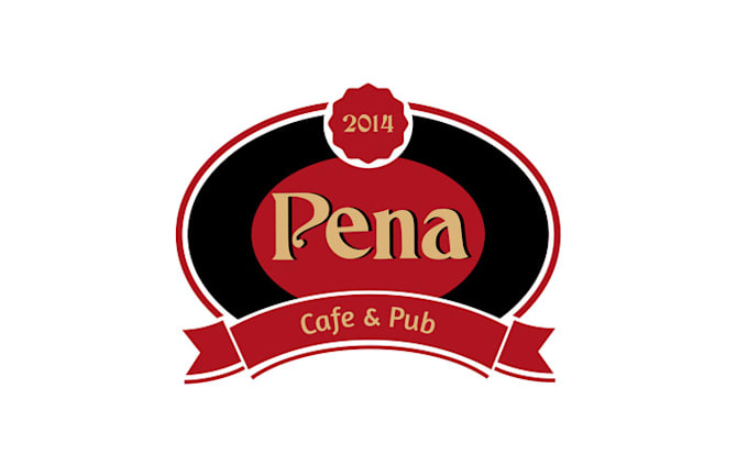 design creative modern cafe pub logo
