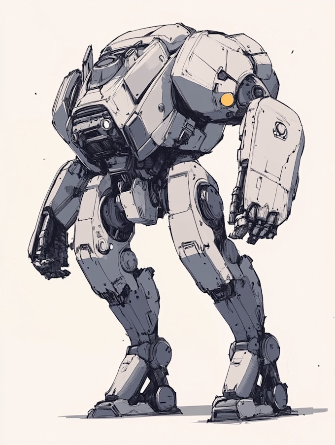 design any type of robot, armor or mecha