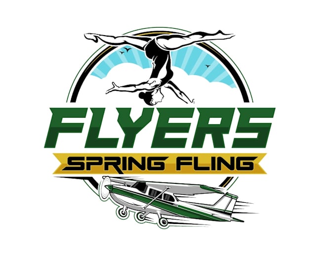 do awesome gymnastics flyers logo with my creative thinking