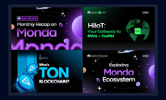 design web3, crypto, defi and blockchain graphics for your project