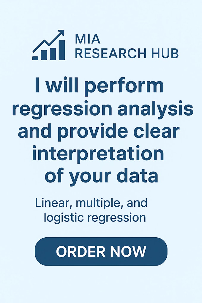 perform regression analysis with interpretation of your data