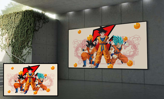 Design custom anime wall art, stickers, mural, poster, decor