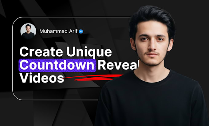 create unique animated countdown timer custom videos
