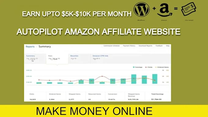 create autopilot amazon affiliate website  for passive income