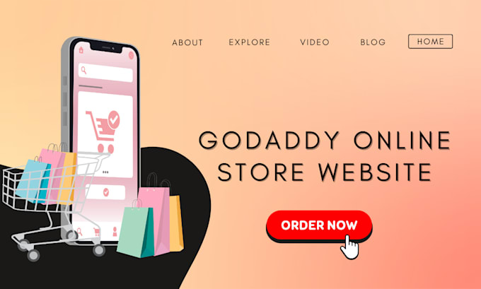 godaddy online store website design ecommerce store redesign godaddy website