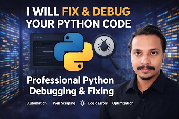 debug python errors and fix automation or scraping issues