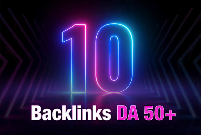 10 high quality backlinks da50 plus links