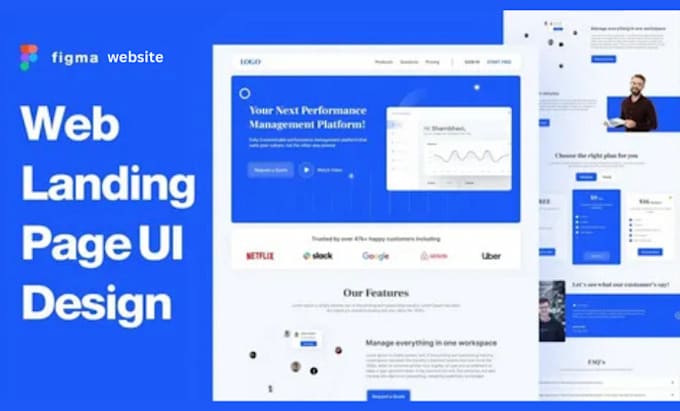 do figma design website, website design figma, website ui ux, website mockup