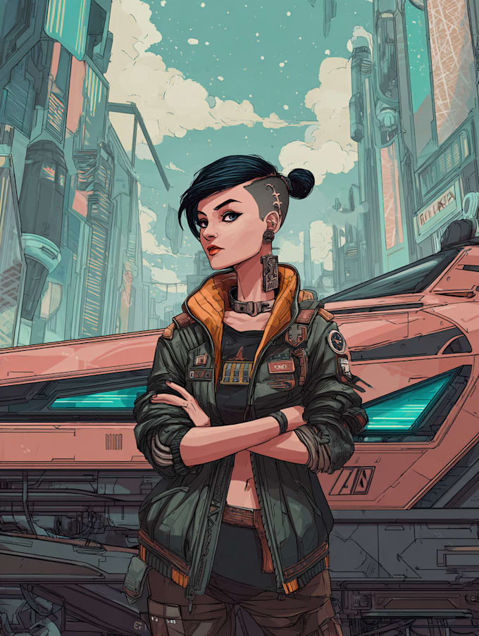 A sci fi character illustration or sci fi character by Victorchristman ...