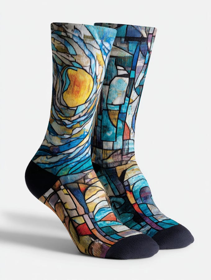 Draw a custom and unique socks design art for you by Lutheraivarado ...