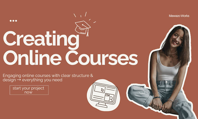 create professional online course content, structure and materials