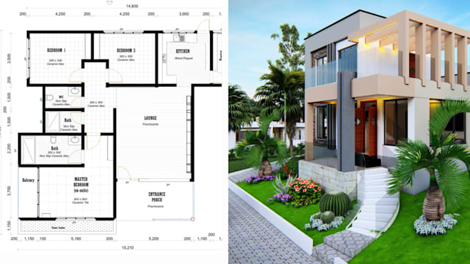design accurate 2d floor plans in archicad for residential and commercial spaces