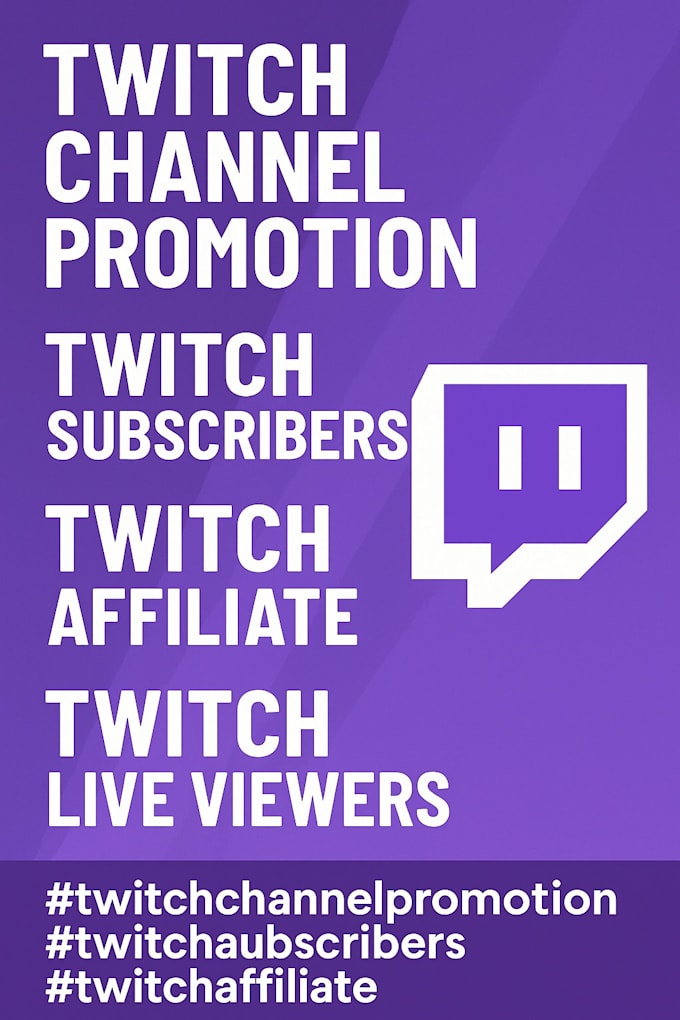 Promote twitch channel with seo optimization, twitch channel promotion ...