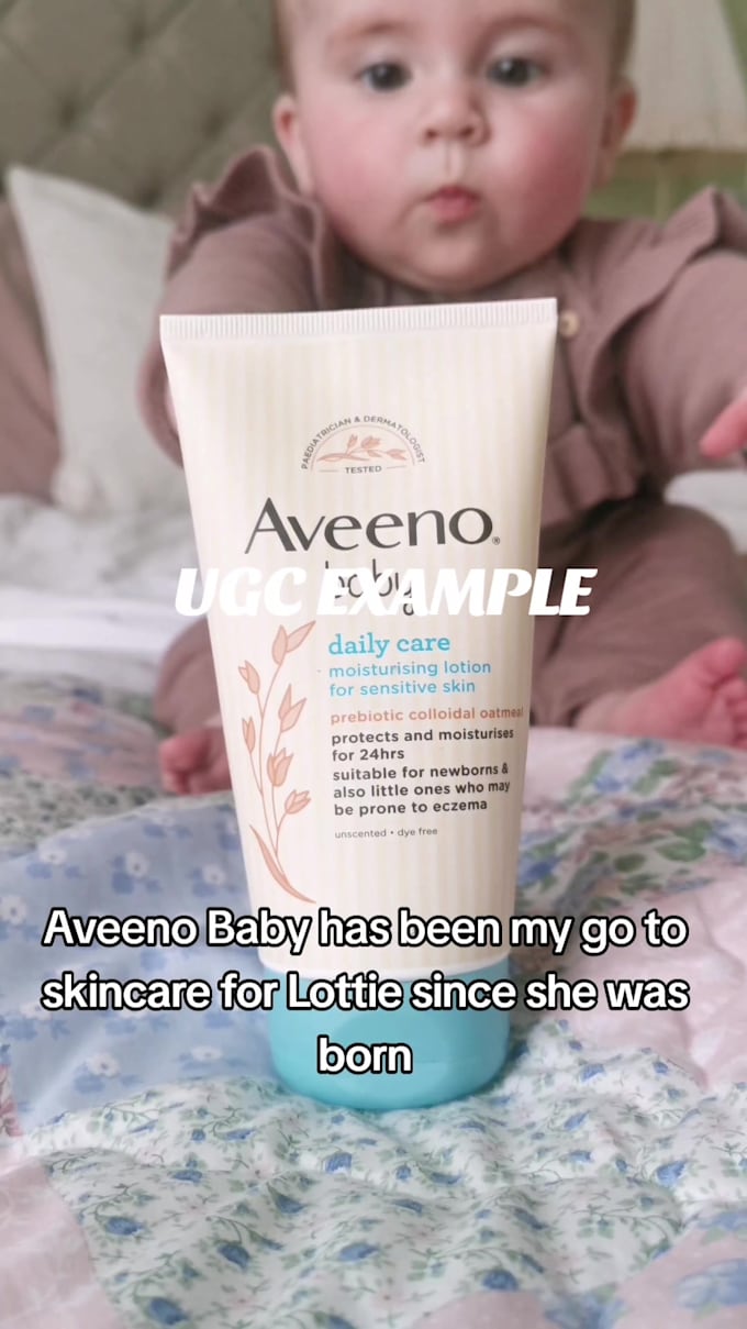 create mom ugc video ads, skin care, kid video and baby product for your brand