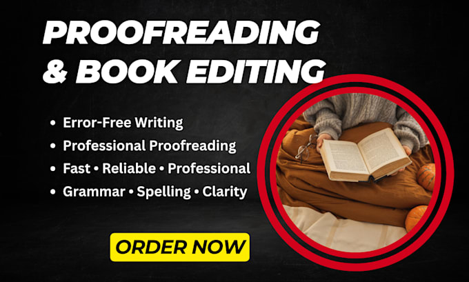 professionally proofread and edit your book or document