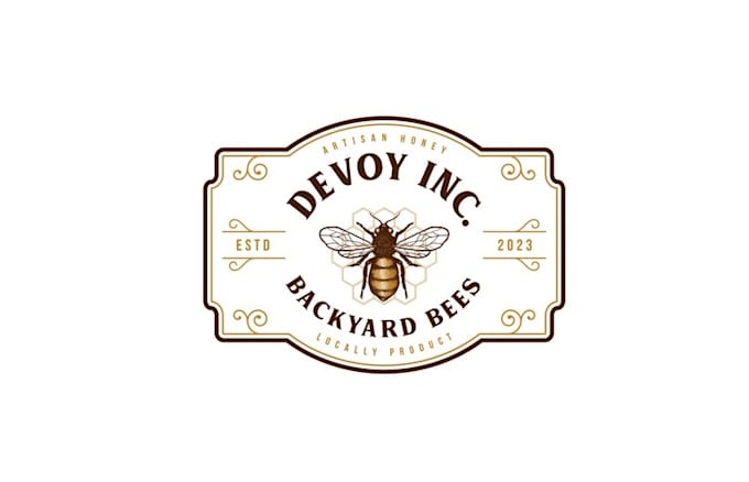design artisan backyard bees logo