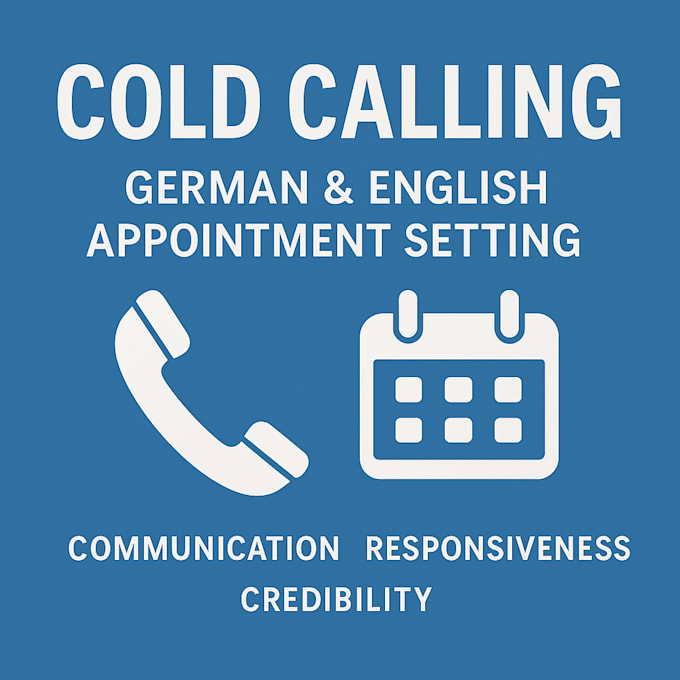 do professional cold calling and appointment setting