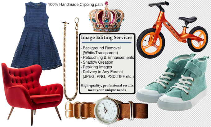 do bulk image background removal, cut out and clipping path service