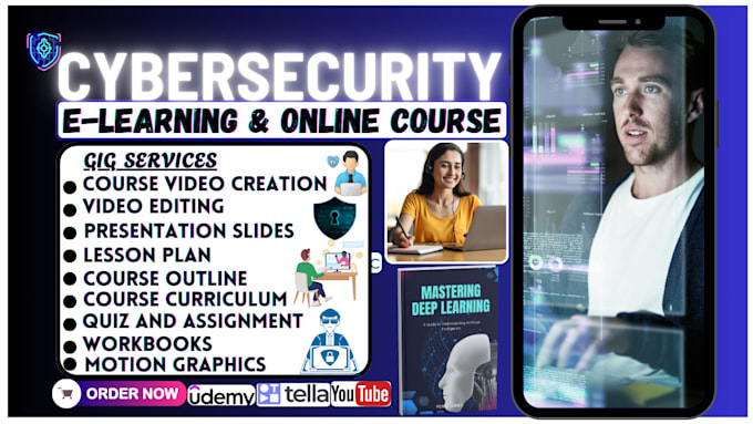 do technical online course writing on cybersecurity, presentation and workbook