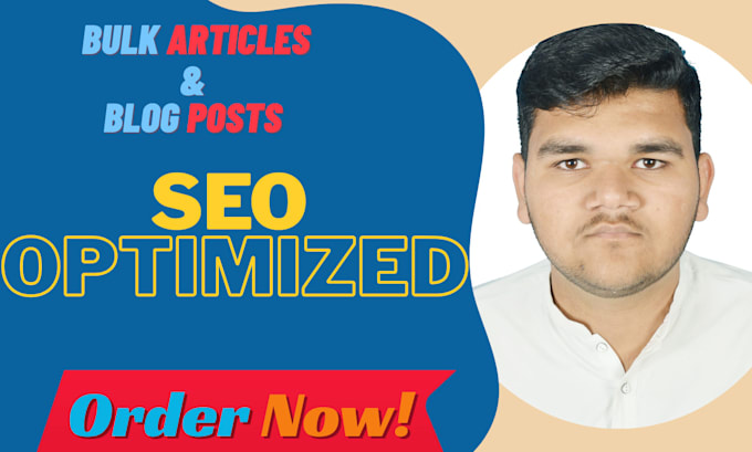 do bulk seo optimized articles and blog posts for you