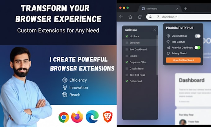 be your chrome extension developer or fix any browser extension,data scraper