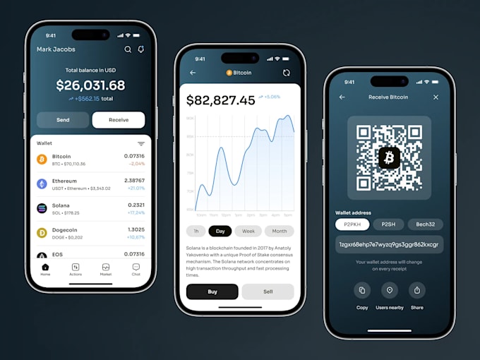 build react native blockchain crypto wallet ios android web3 nft