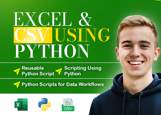 clean, format, and organize excel or CSV files using python