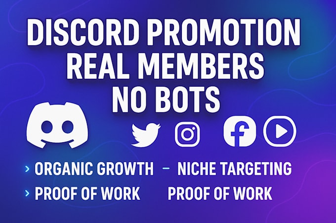 Discord Auto Promotion Do discord promotion, advertise, server, growth, server promotion by ...