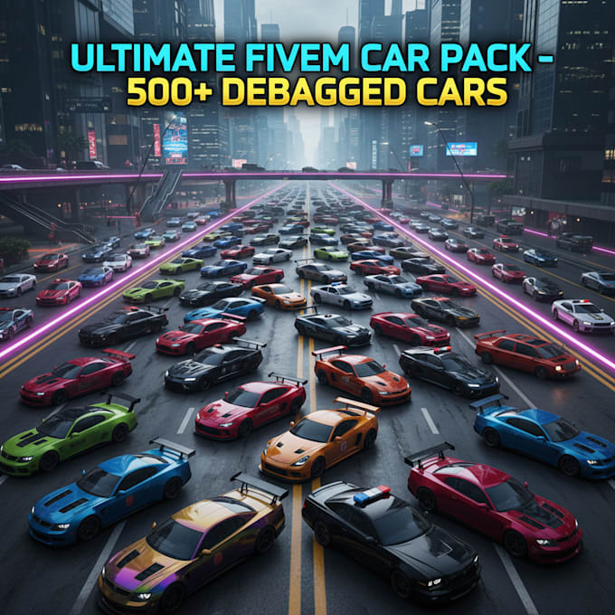 500 debagged cars for your fivem server