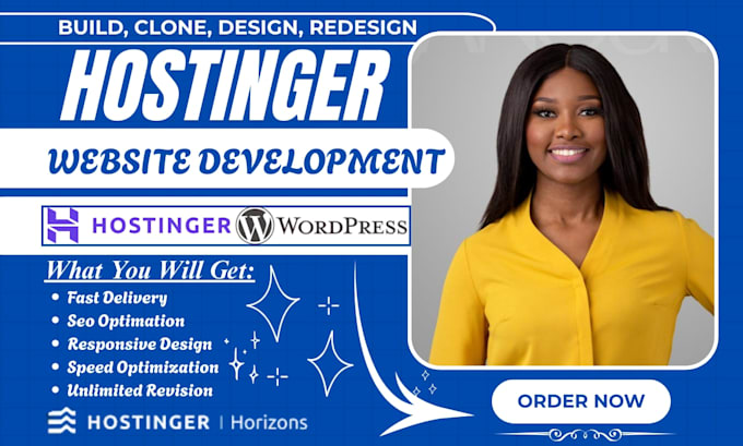build hostinger horizon website design redesign hostinger wordpress website