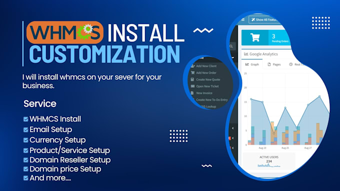 install, setup and customize your whmcs on your server