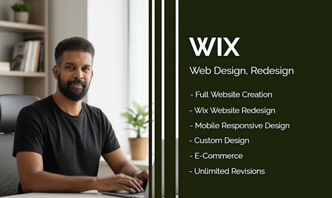 design or redesign a modern and responsive wix website