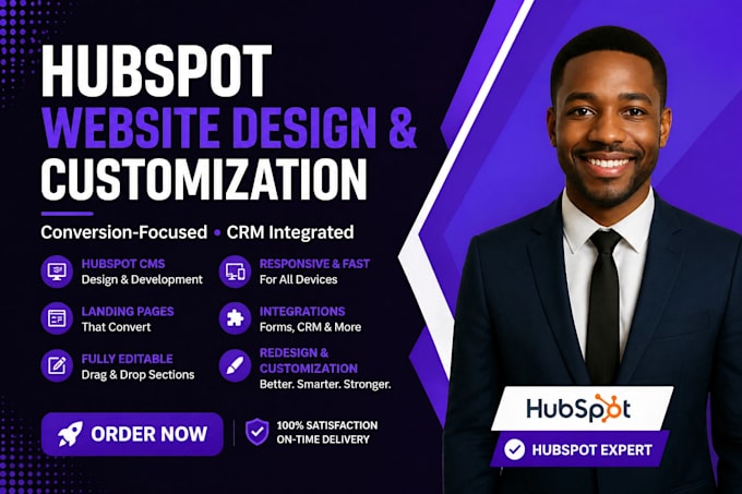 build editable hubspot cms website and high converting landing pages