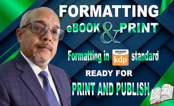 professionally format your book ready for amazon KDP